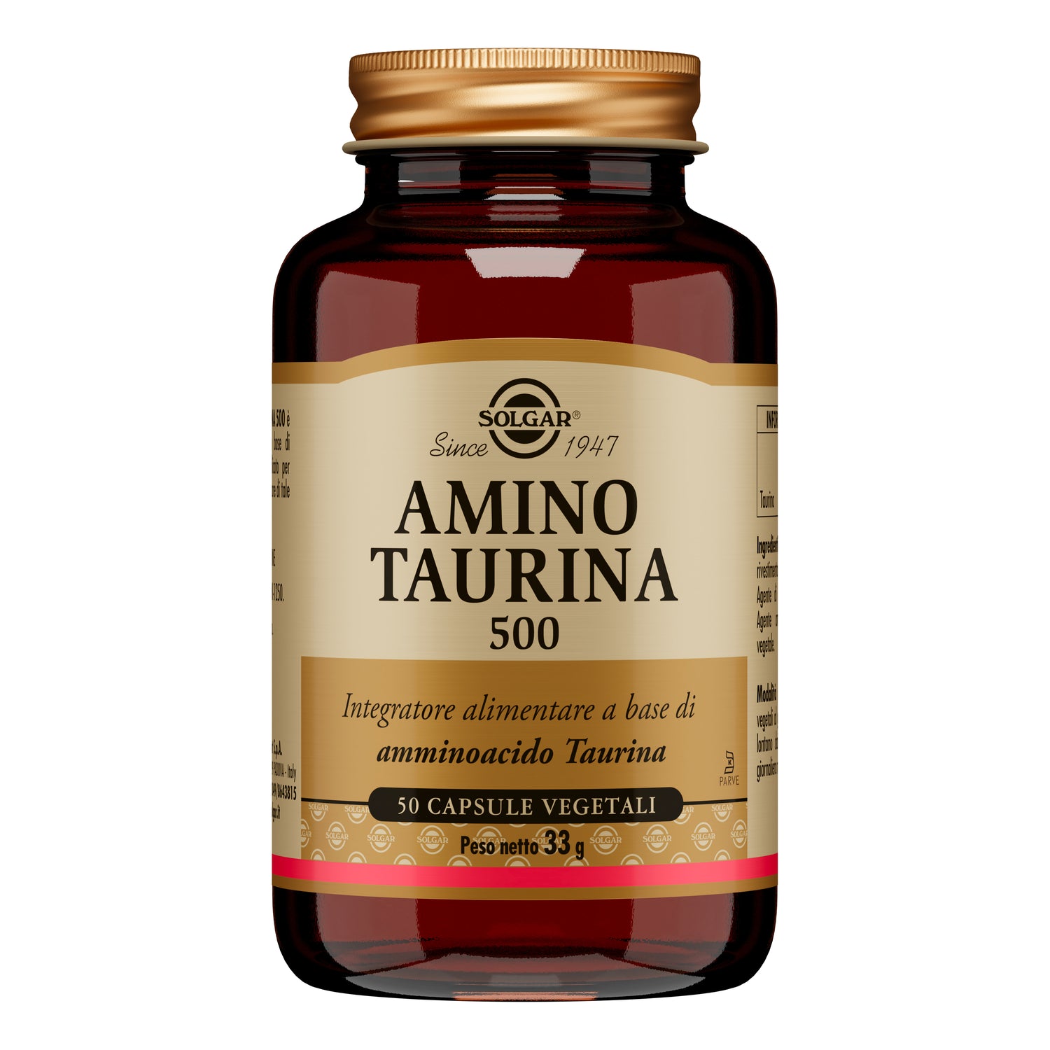 Solgar - Amino Taurina 500 - 50 Capsule Vegetali