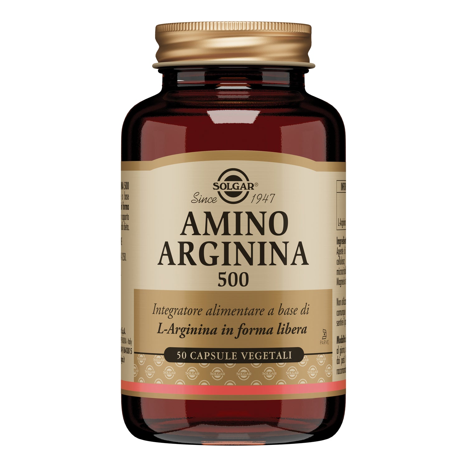 Solgar - Amino Arginina 500 - 50 Capsule Vegetali