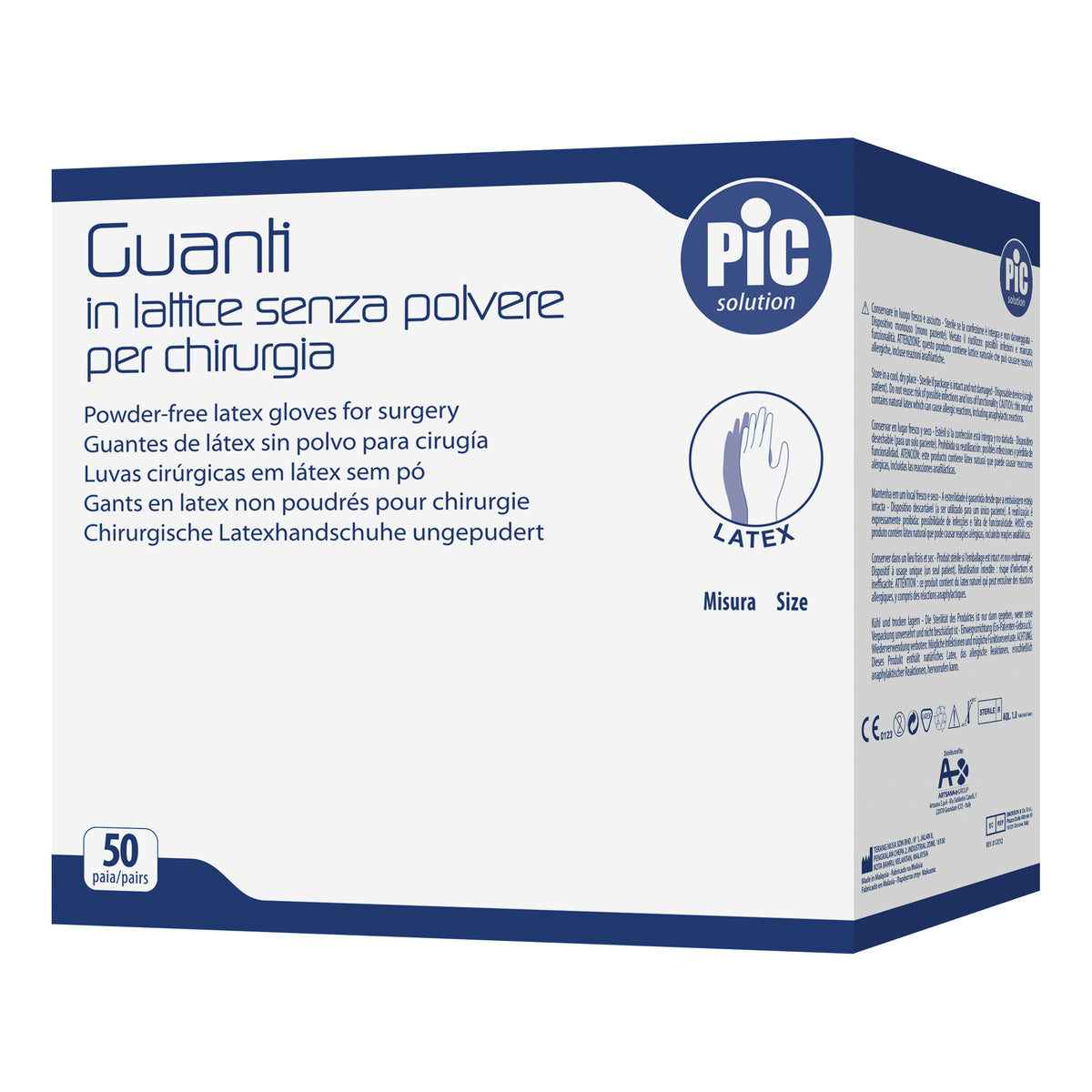 GUANTI PIC CHIR S/POL 7,5 ST  