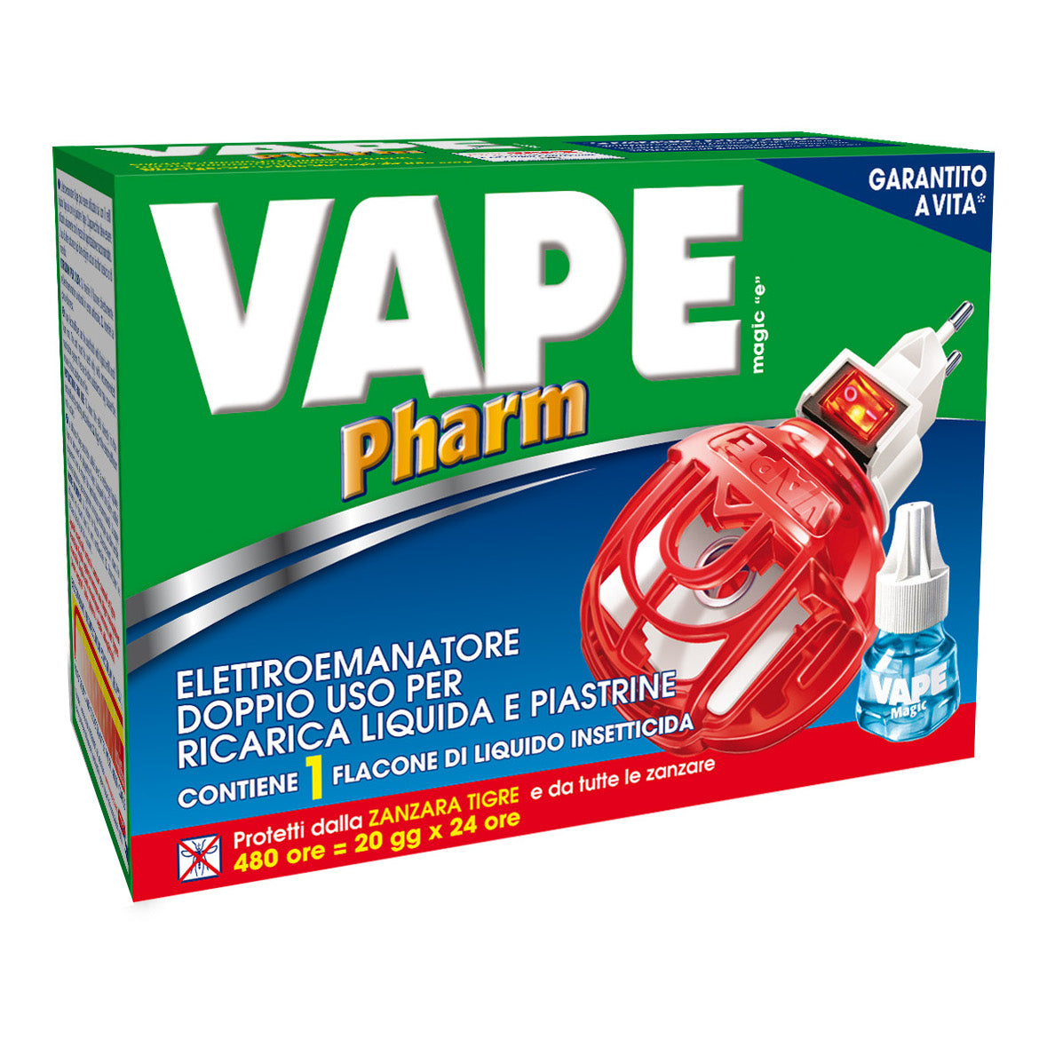 Vape Pharm Duo Elettroemanatore Piastrine + Liquido