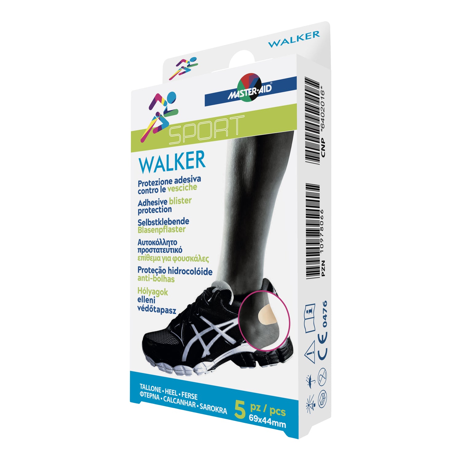 Master Aid Sport Walker Protezione Idrocolloidale 5 X 5cm 5 Pezzi