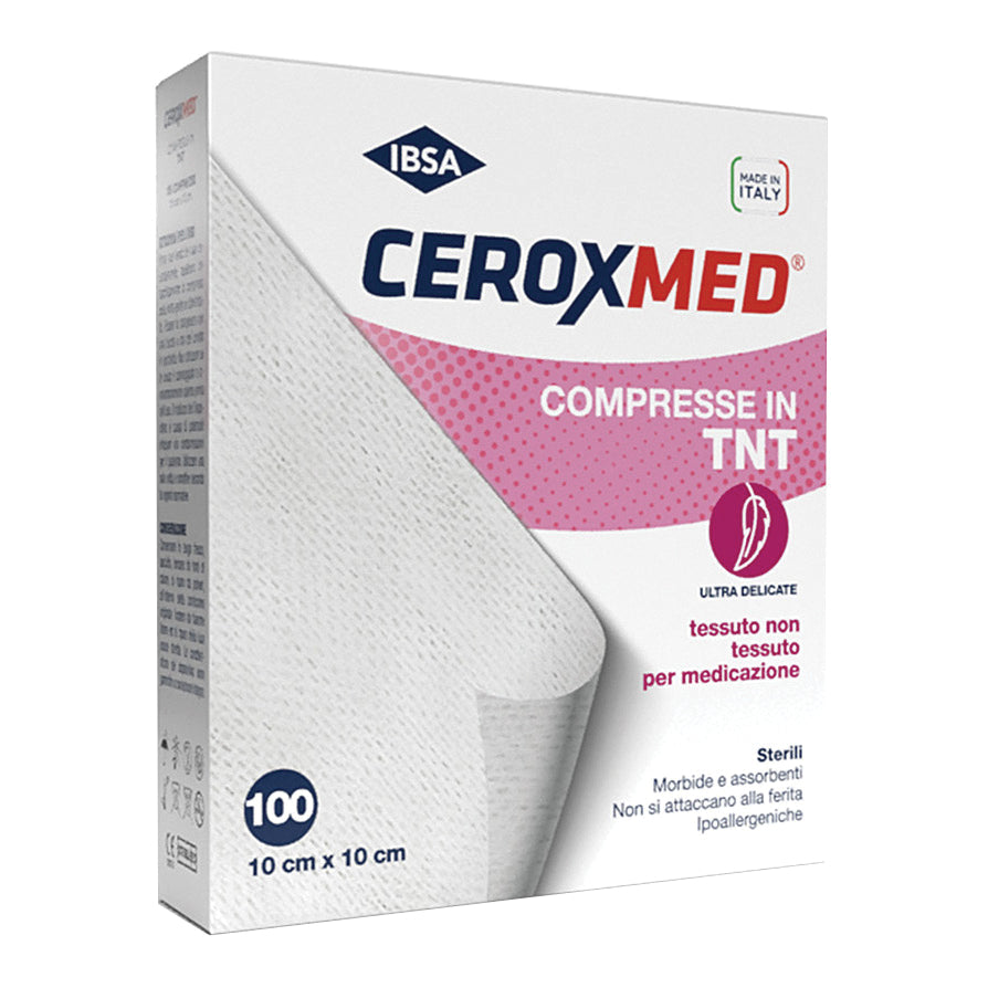 Ceroxmed Special Soft | Garze Ipoallergeniche in TNT 10x10 cm | 100 Pezzi  