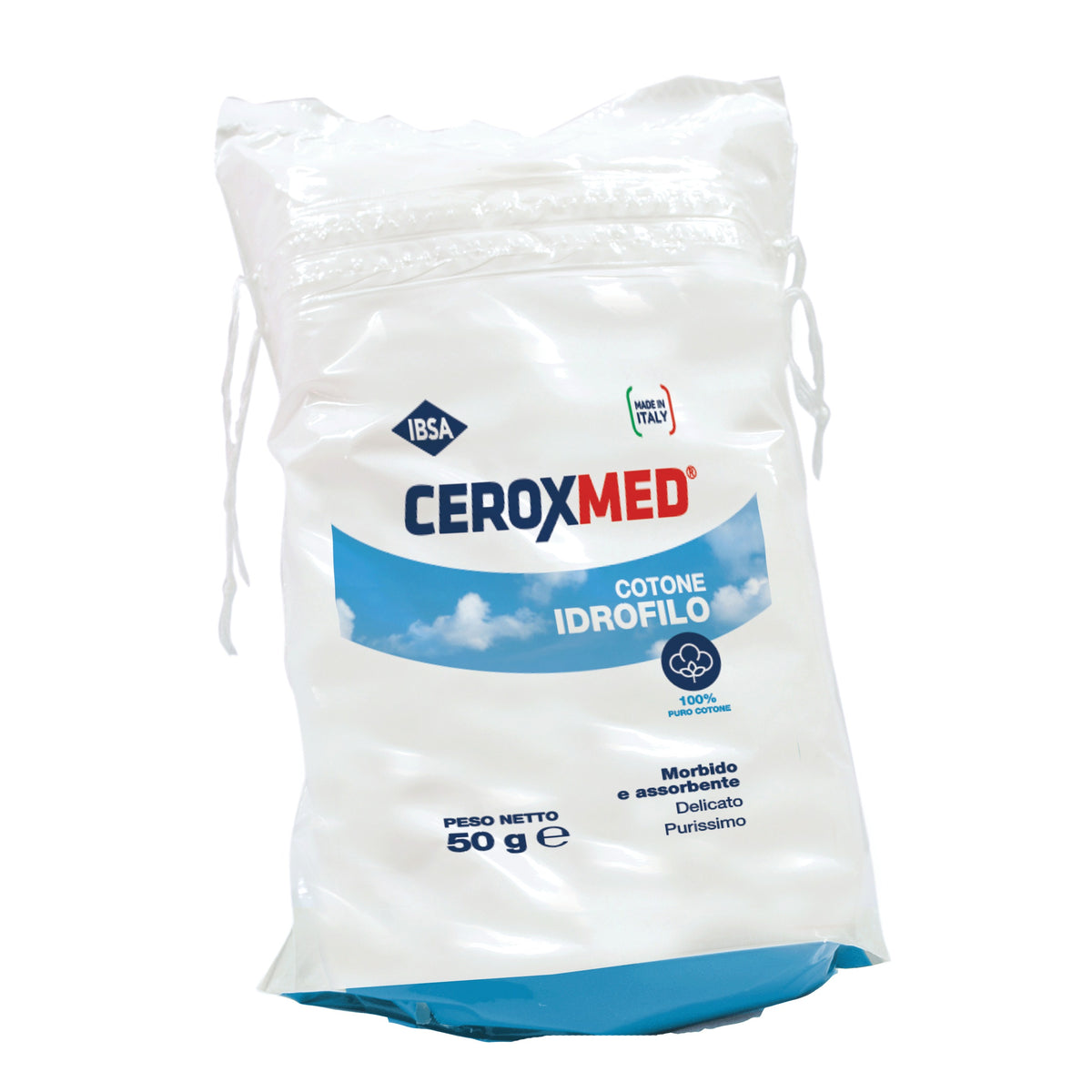 Ceroxmed | Cotone Idrofilo 100% Puro Extra India Uso Sanitario | 50 g  