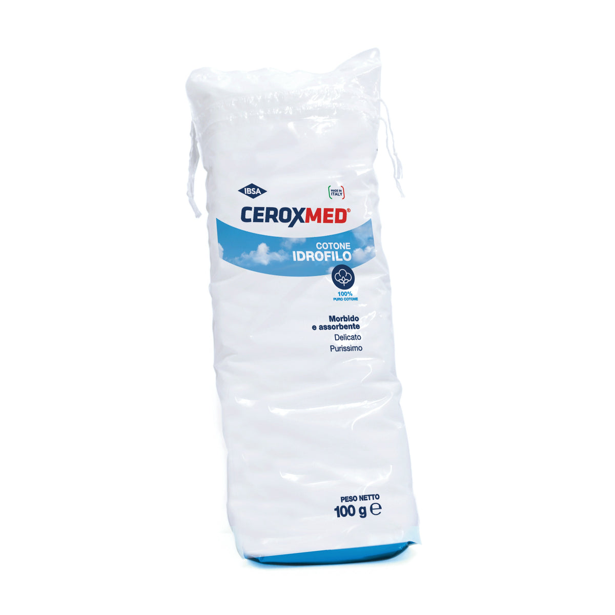 Ceroxmed | Cotone Idrofilo 100% Puro Extra India Uso Sanitario | 100 g  
