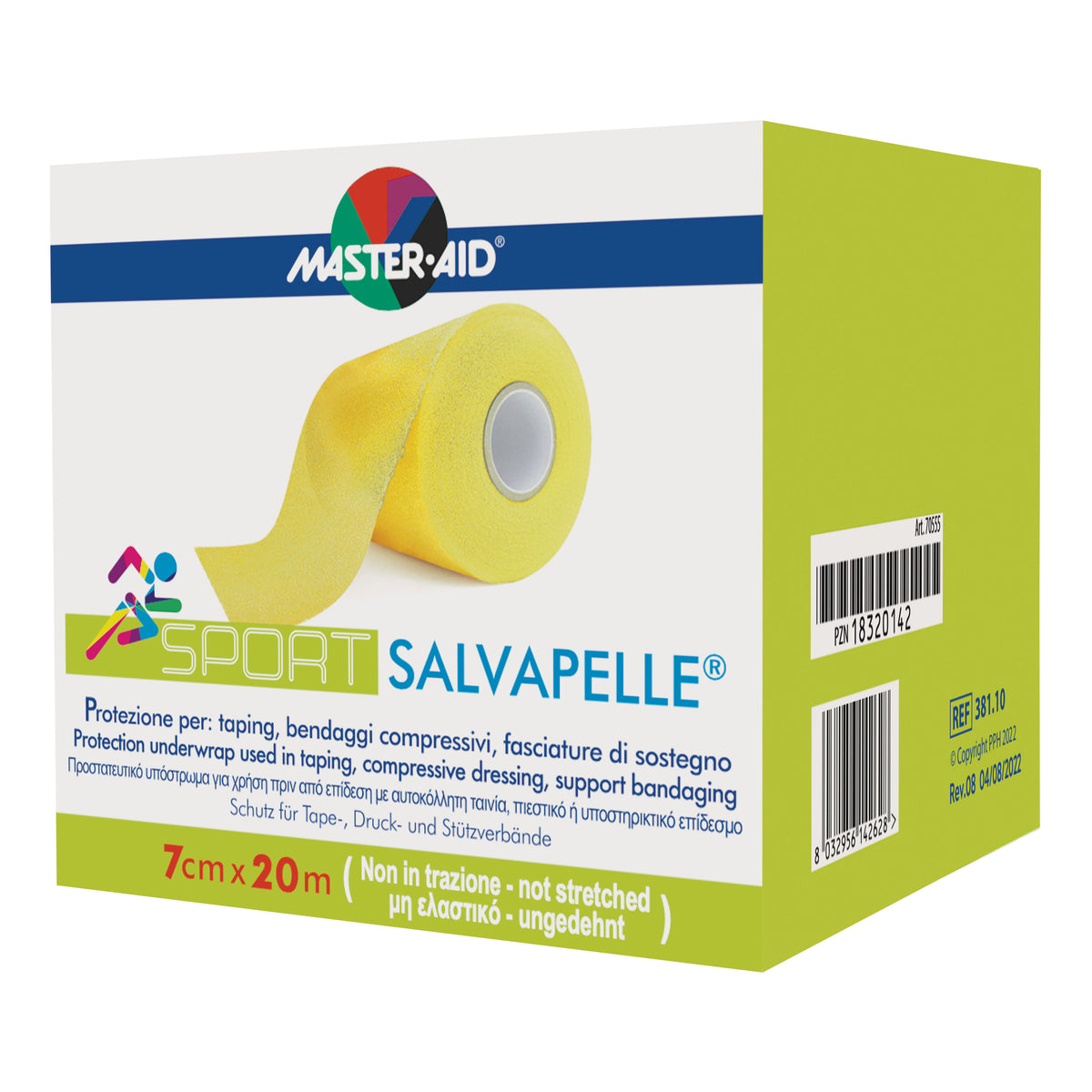 Master Aid Sport Salvapelle Nastro Dimensioni 7cm X 27m  