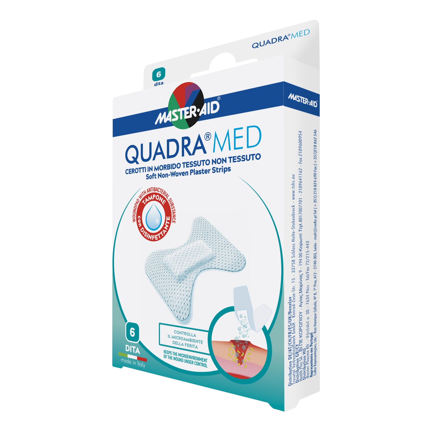 Master Aid Quadramed Cerotti A Farfalla Per Dita 6 Pezzi