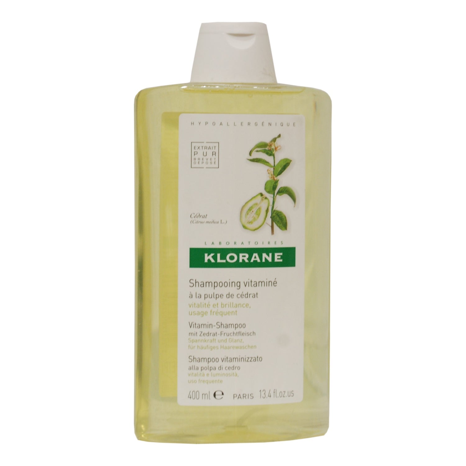 Klorane Shampoo Alla Polpa Cedro Capelli Da Normali A Grassi 400ml