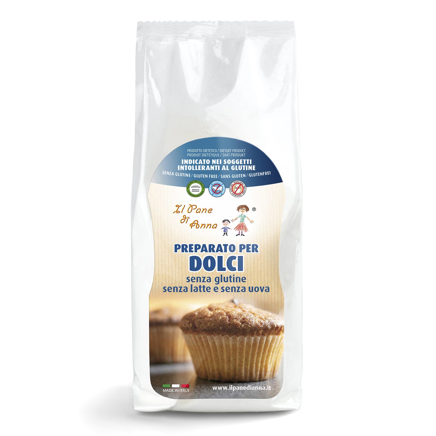 PANE ANNA DOLCI S/LATTE 500G