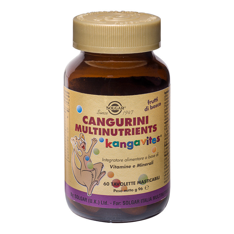 Solgar - Cangurini Multinutrients Frutti Bosco 60 Tavolette Masticabili  