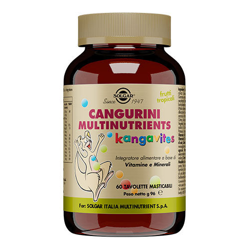 Solgar - Cangurini Multinutrients Frutti Tropicali 60 Tavolette Masticabili
