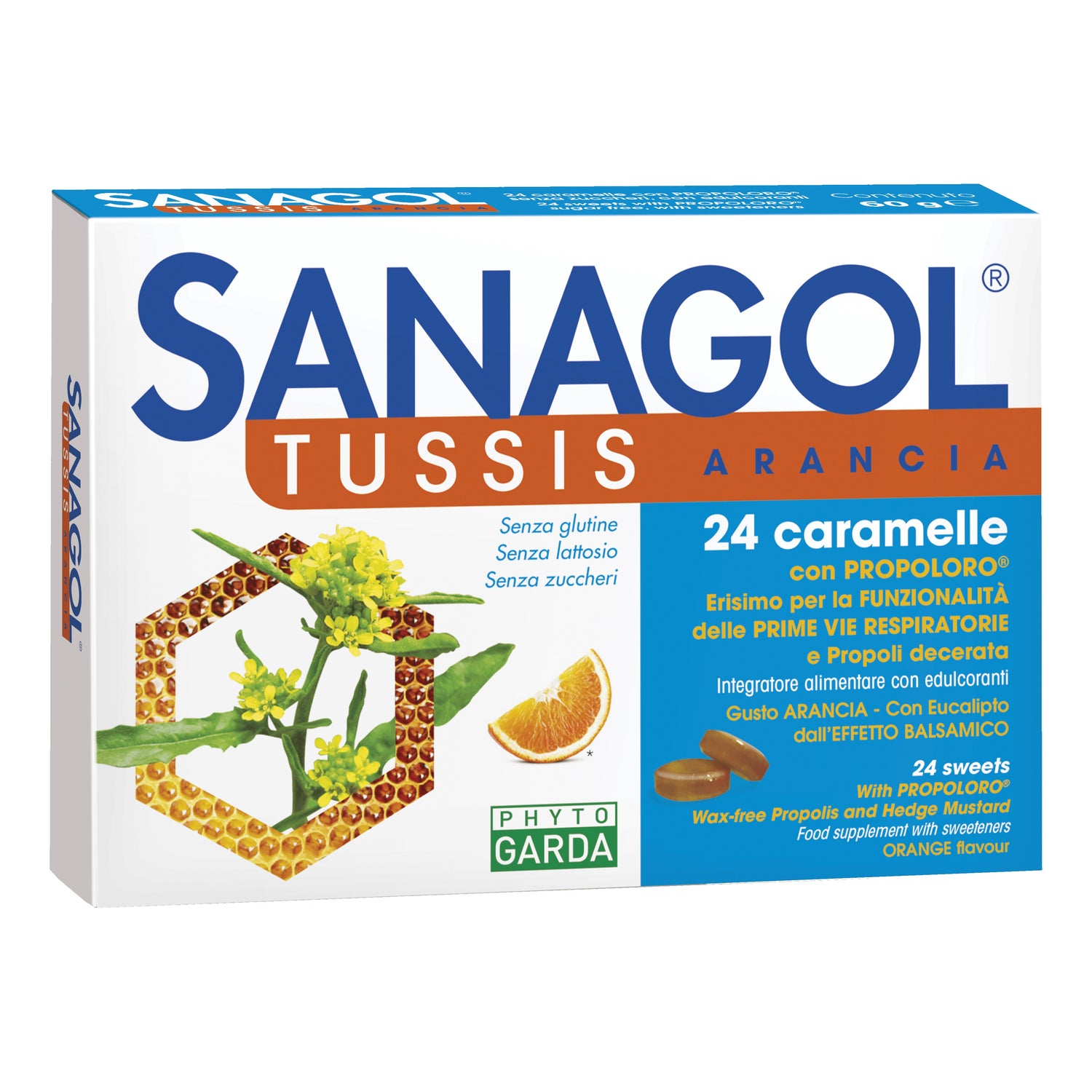 SANAGOL TUSSIS ARANCIA 24CAR