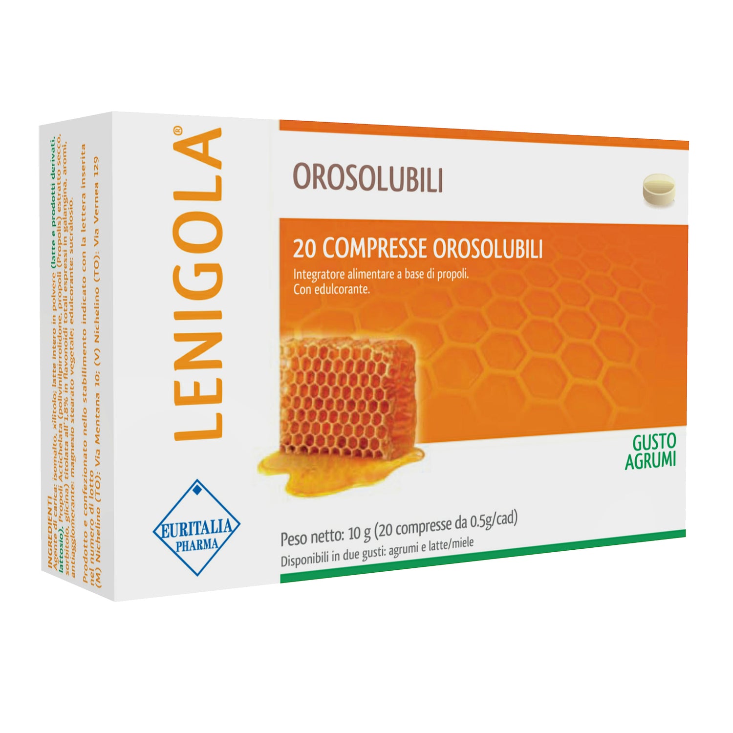 LENIGOLA PROPOLI AGRUMI 20 COMPRESSE OROSOLUBILI