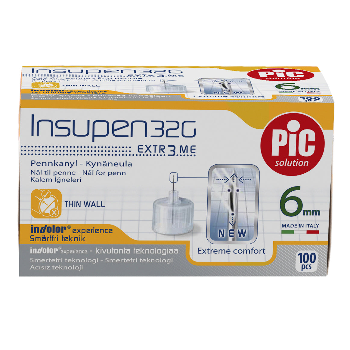 AGO INSUPEN 32g 6mm 100 Pezzi  