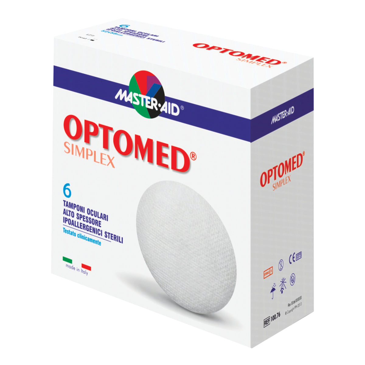 Master Aid Optomed Simplex 6 Tamponi Oculari Sterili Non Adesivi  