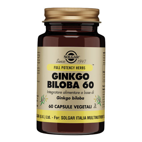 Solgar - Ginkgo Biloba 60 Capsule Vegetali