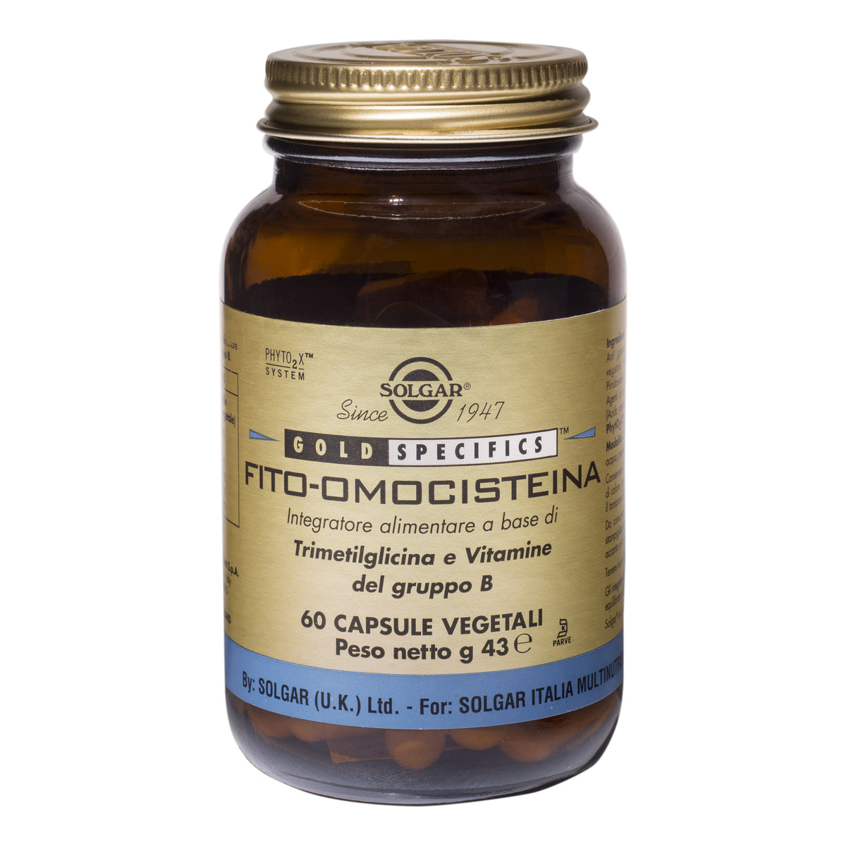Solgar - Fito Omocisteina 60 Capsule Vegetali  