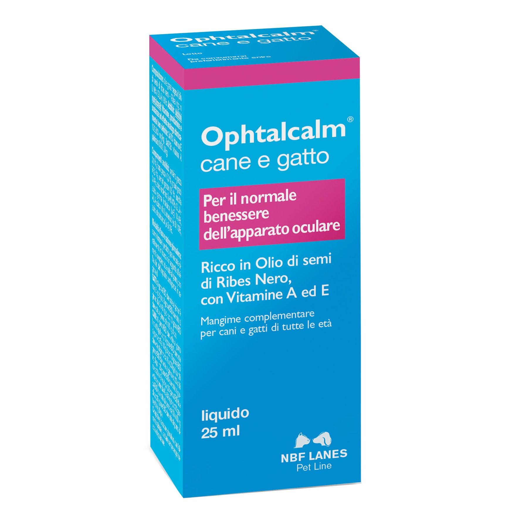 Ophtalcalm | Integratore Patologie Oculari Cani Gatti | Gocce 25ml
