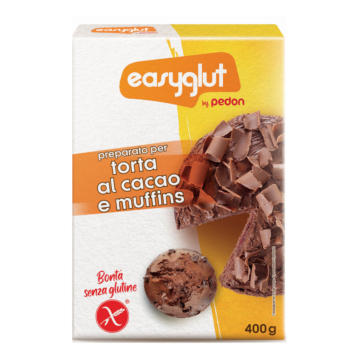EASYGLUT PREPA TORTA CACAO400G  