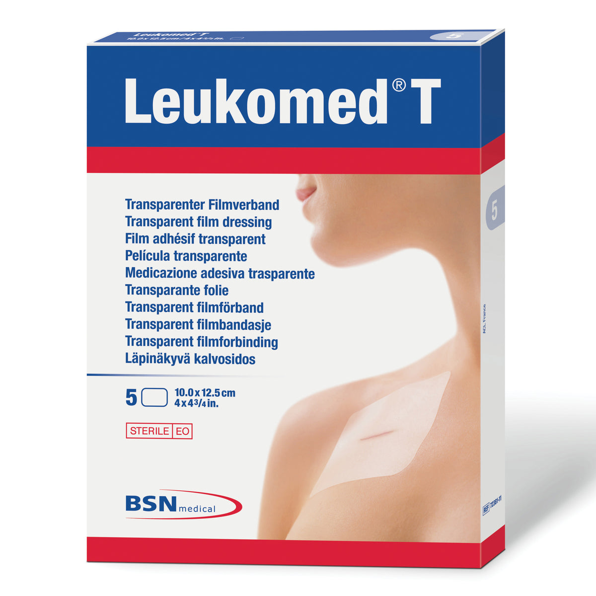 Leukoplast Leukomed T- Medicazione Adesiva Trasparente post operatoria 5X7,2 cm 5 pezzi  