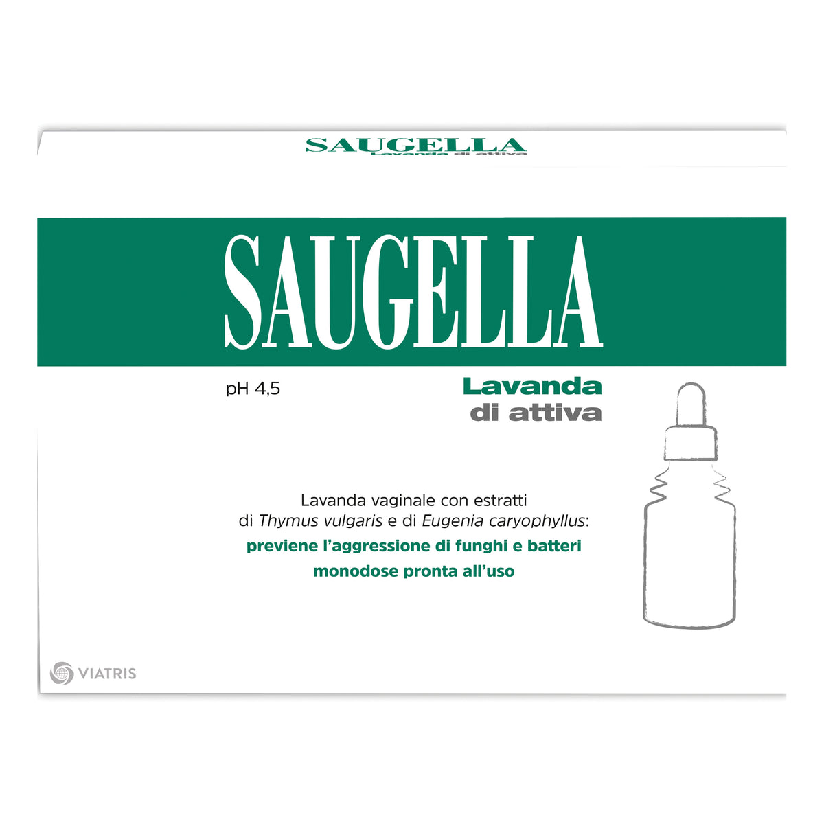 Saugella Attiva Lavanda Vaginale 4 Flaconi 140 ml Con Cannula  