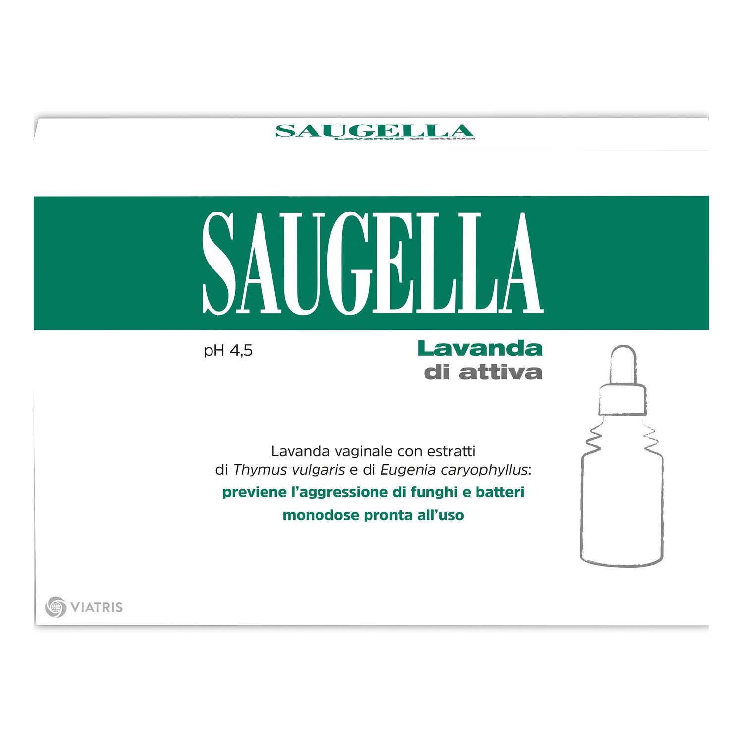 Saugella Attiva Lavanda Vaginale 4 Flaconi 140 ml Con Cannula