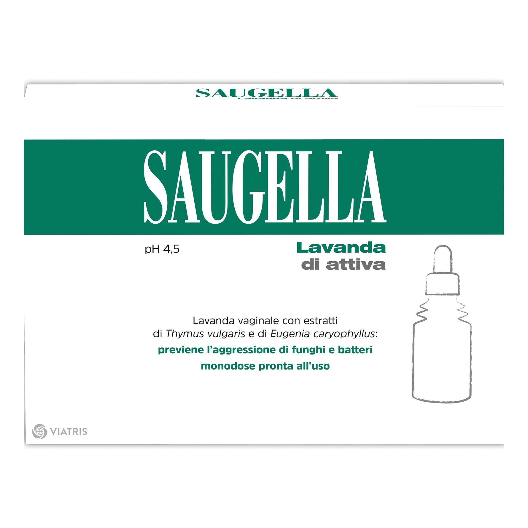 Saugella Attiva Lavanda Vaginale 4 Flaconi 140 ml Con Cannula
