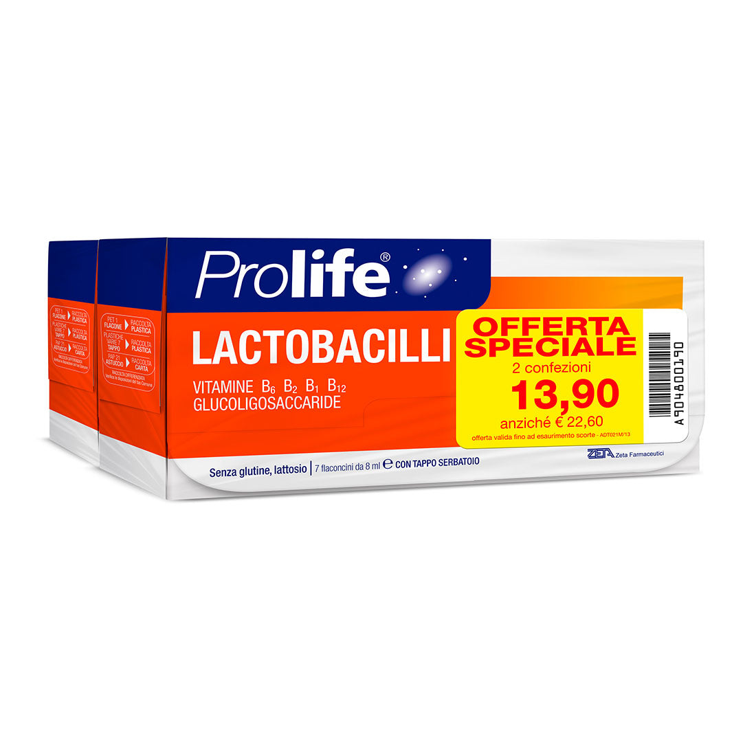 Prolife Lactobacilli probiotici 4,3 miliardi 14 flaconcini
