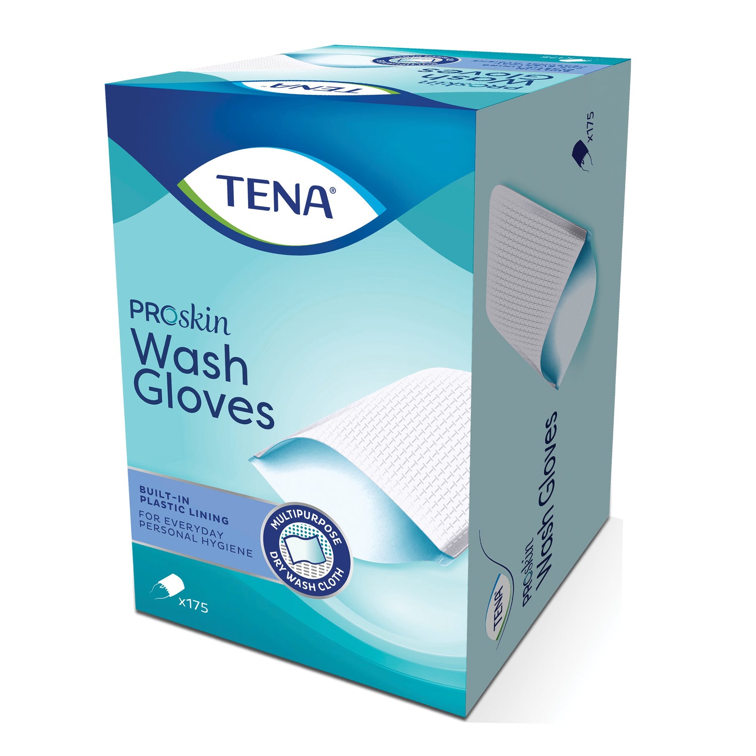 Tena Proskin Wash Glove Con Barriera - Guanto Per La Detersione Quotidiana Incontinenza 175 Pezzi