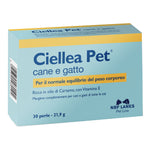 Ciellea Pet | Integratore Dimagrante Sovrappeso Cani Gatti | 30 Perle  