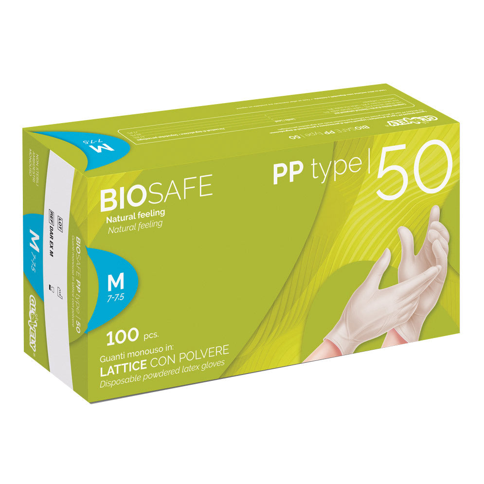 BIOSAFE PLUS GUANTO LAT C/P M  