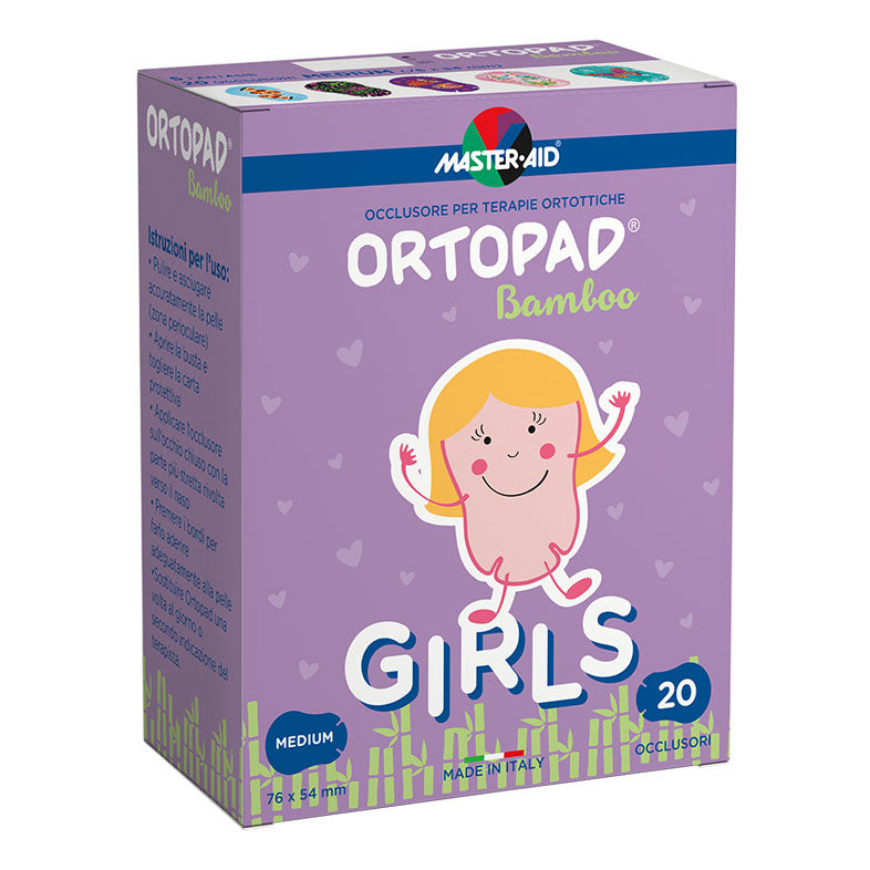 Master Aid Ortopad Cerotti Occlusivi Terapie Ortottiche Girls Cotton Medium 20 Pezzi  
