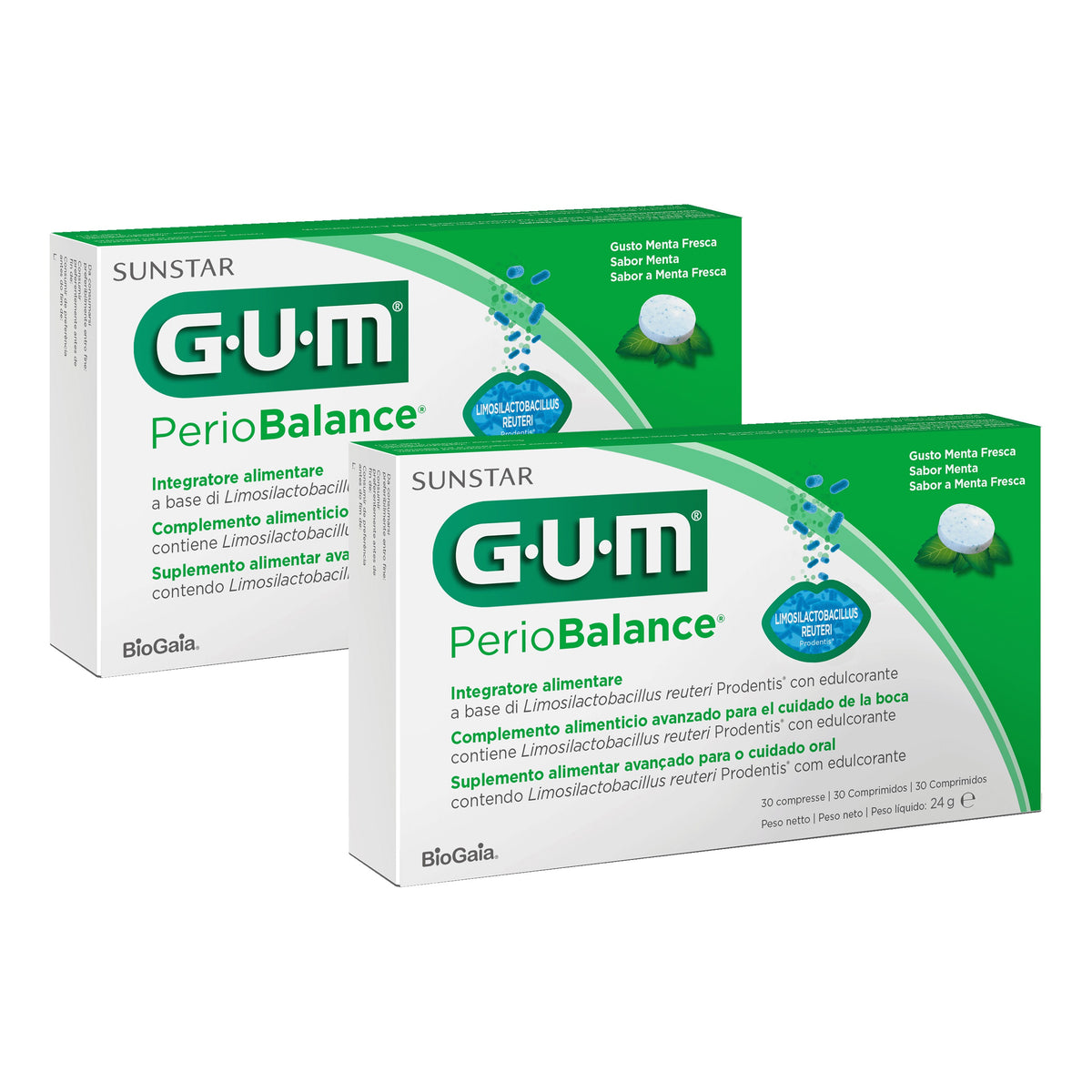 GUM Periobalance | Probiotico Orale per Gengive | 30 Compresse  