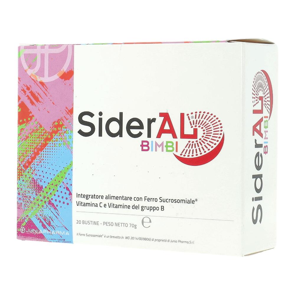 Sideral Bimbi | Integratore Ferro Sucrosomiale | 20 Bustine Orosolubili