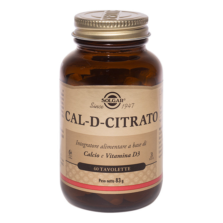 Solgar - Cal D Citrato 60 Tavolette