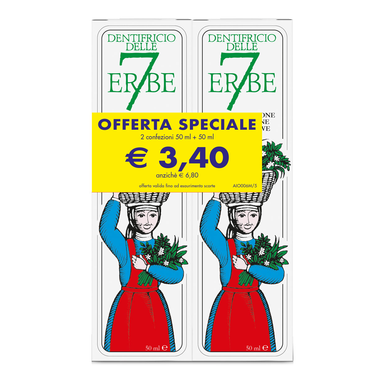 DENTIFRICIO 7 ERBE 50ML+50ML
