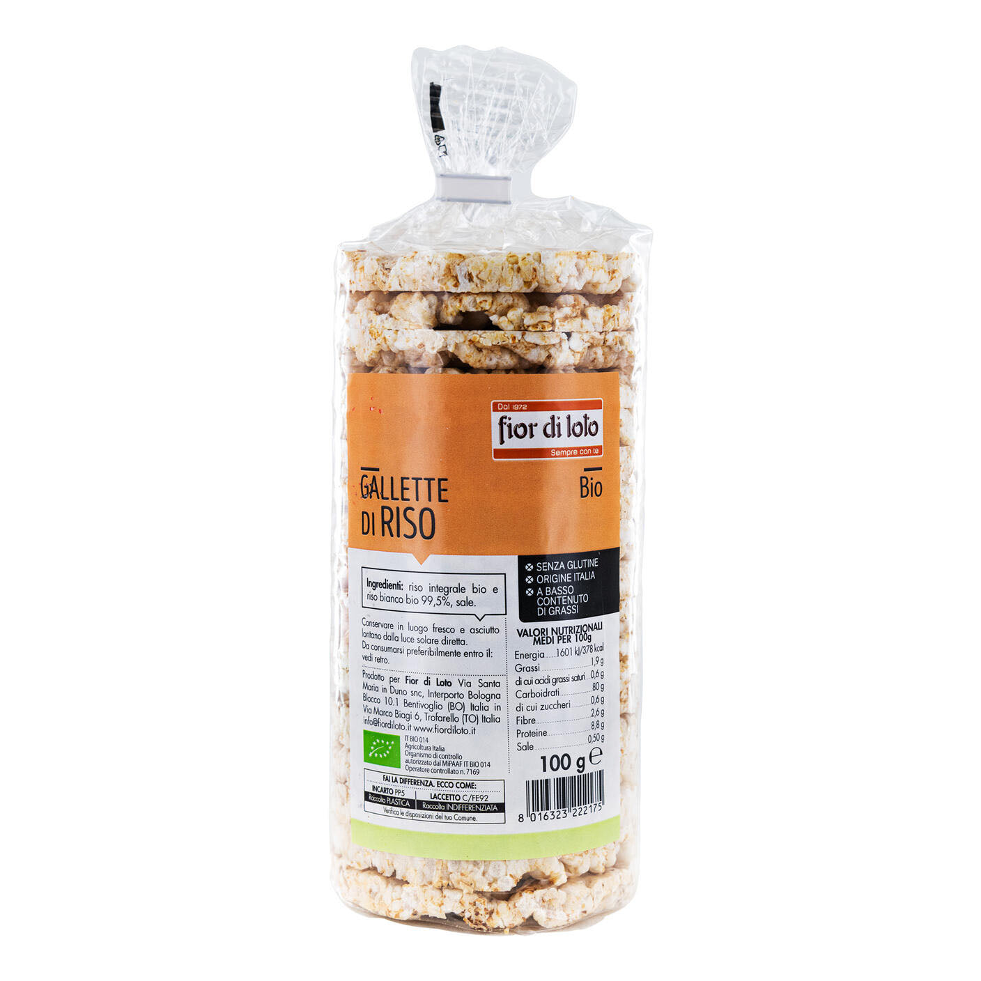 GALLETTE RISO NAT 100G 500
