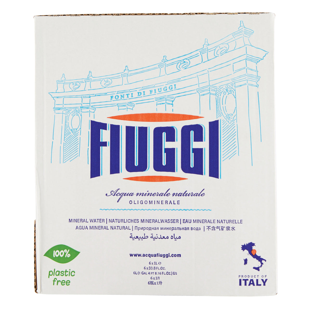 ACQUA MINERALE FIUGGI 1LTX6PZ  