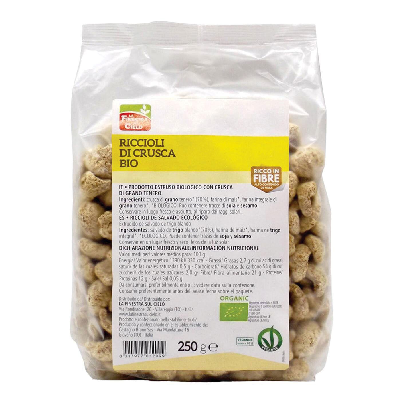 CRUSCA RICCIOLI BIO BIOFIBRE
