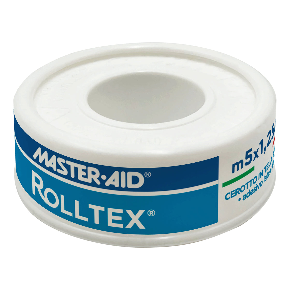 Master Aid Rolltex Cerotto Su Rocchetto Tela Bianca 5mt x 1,25cm  