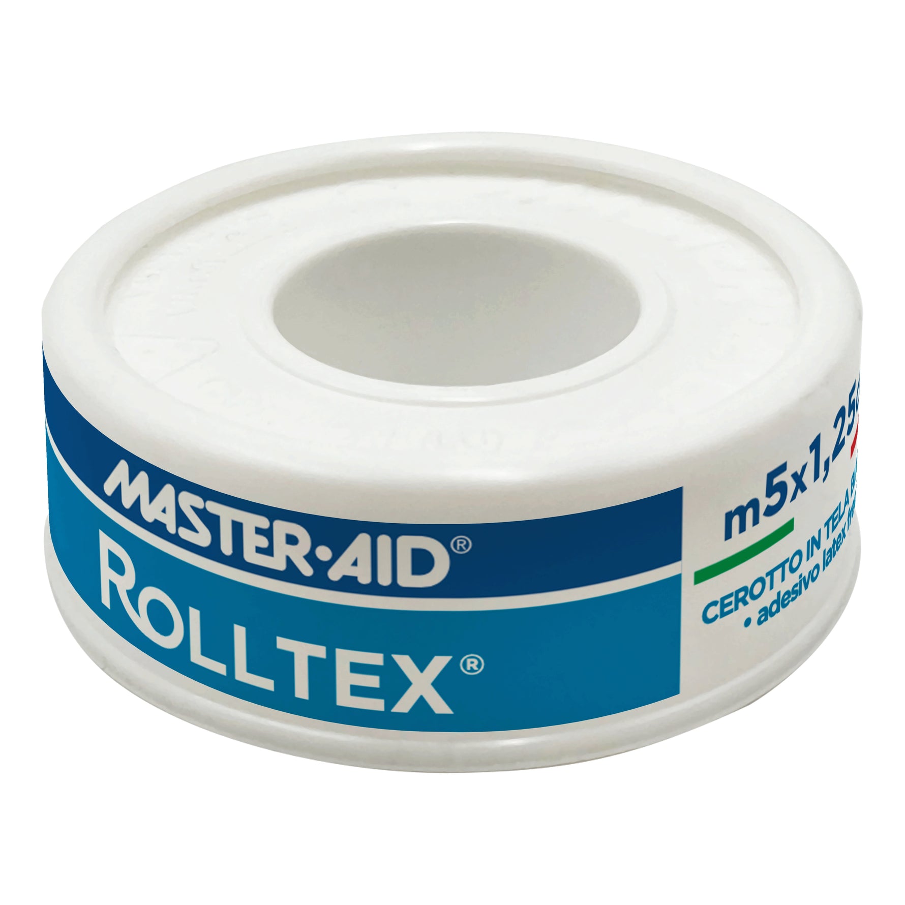 Master Aid Rolltex Cerotto Su Rocchetto Tela Bianca 5mt x 1,25cm
