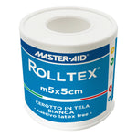 Master Aid Rolltex Cerotto Su Rocchetto Tela Bianca 5mt X 5cm  