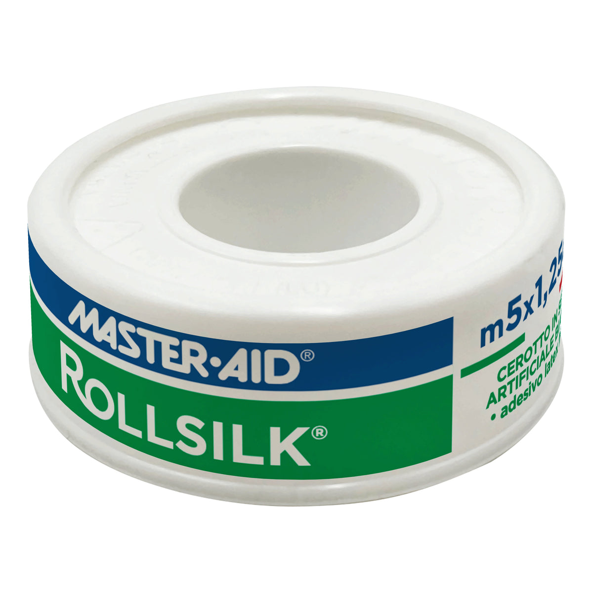 Master Aid Rollsilk Cerotto Su Rocchetto In Seta 5mt X 1,25cm  