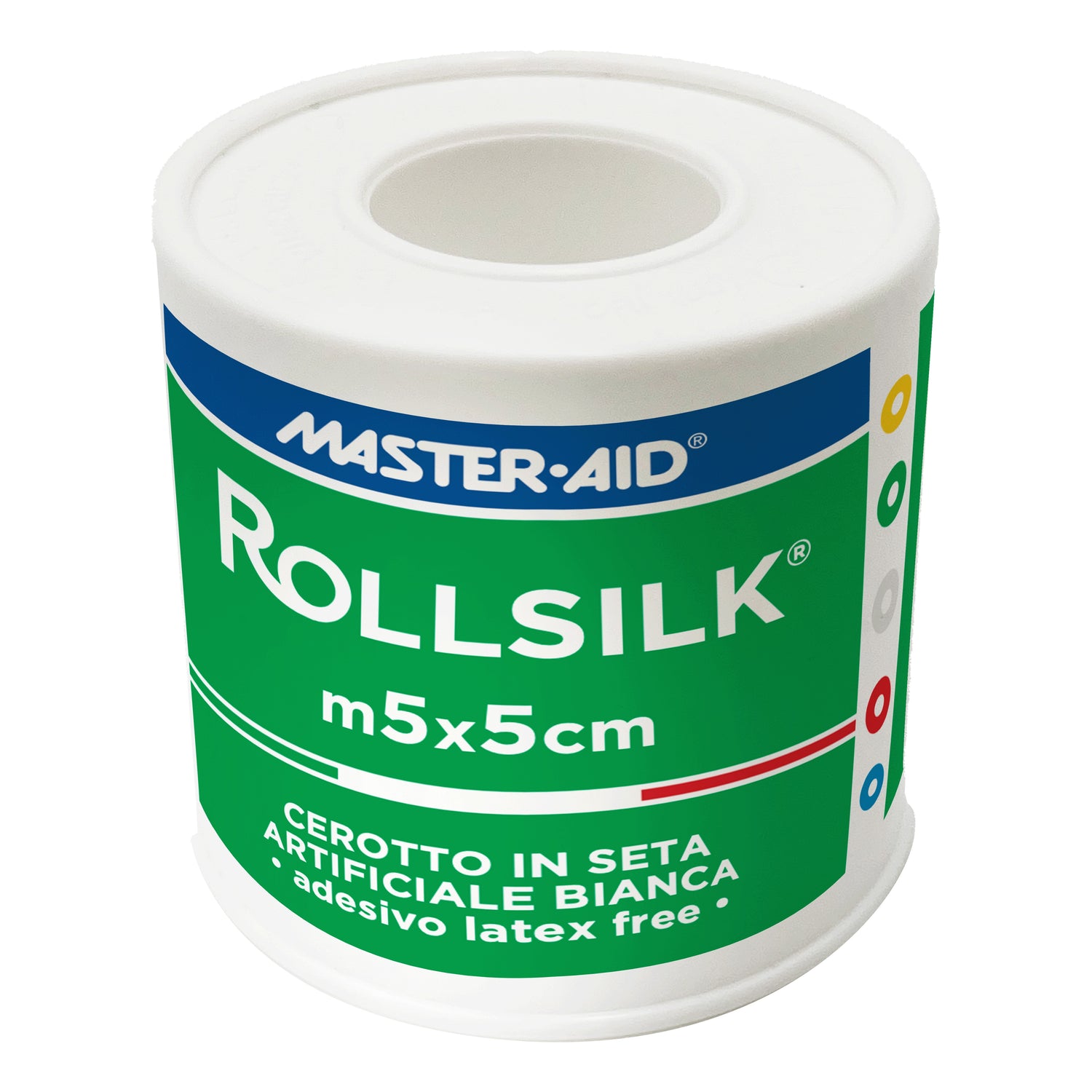 Master Aid Rollsilk Cerotto Su Rocchetto In Seta 5mt X 5cm
