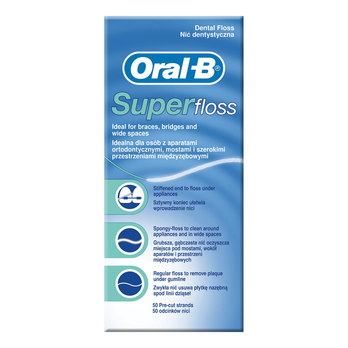 Oral-B Filo Interdentale Super Floss 50 Fili  