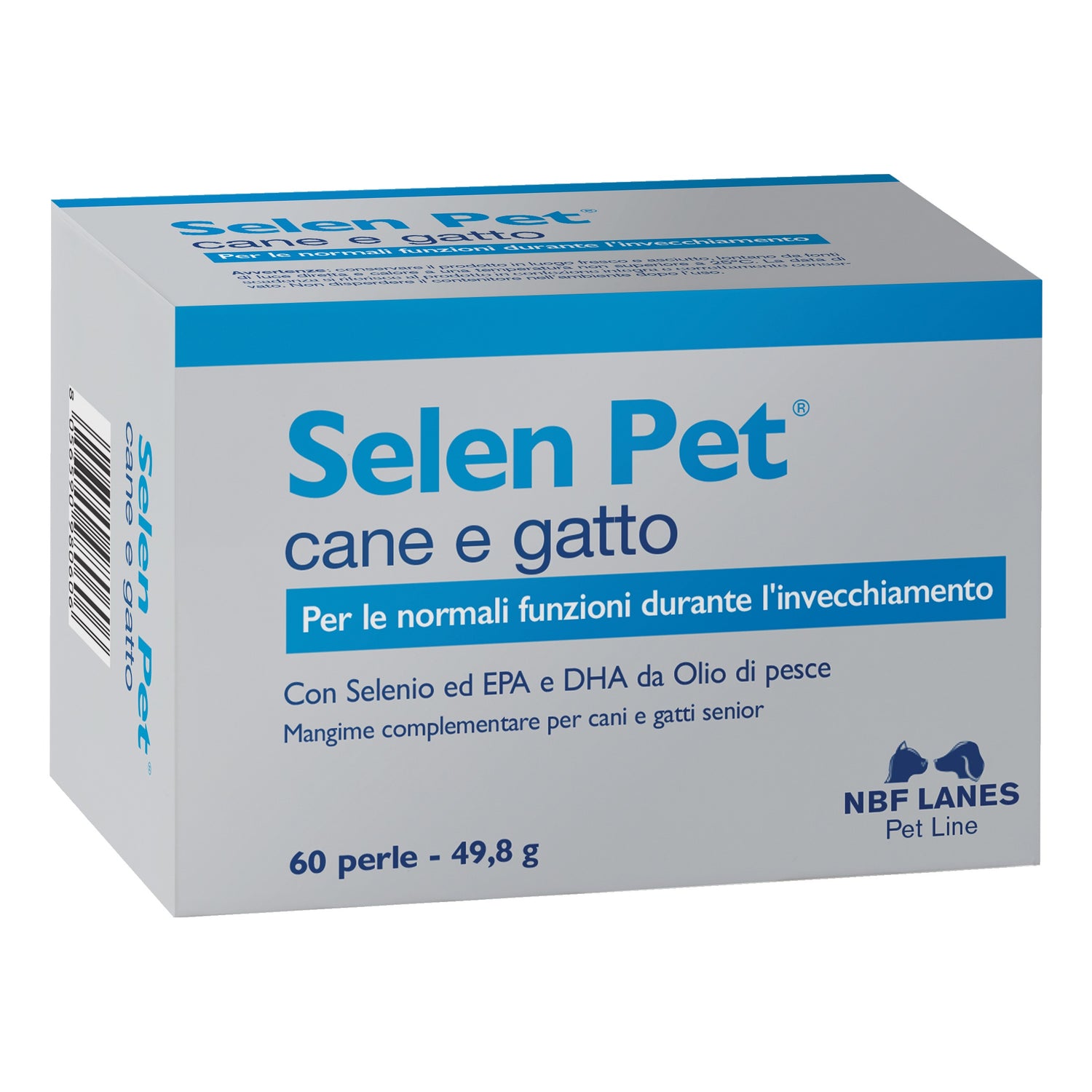 Selen Pet | Integratore Antiossidante Invecchiamento Cani Gatti Anziani | 60 Perle