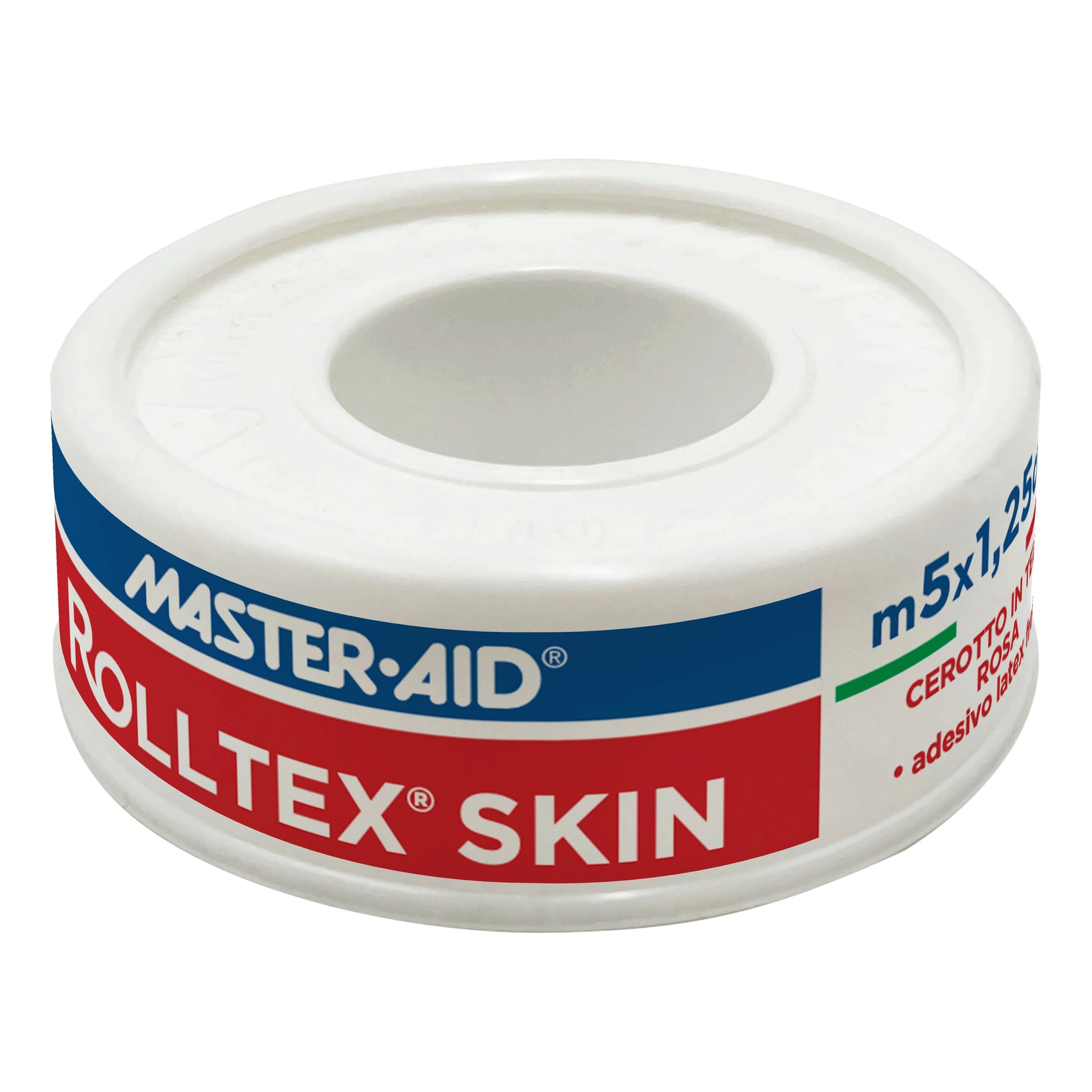 Master Aid Rolltex Skin Cerotto Su Rocchetto Tela Rosa 5mt X 1,25cm
