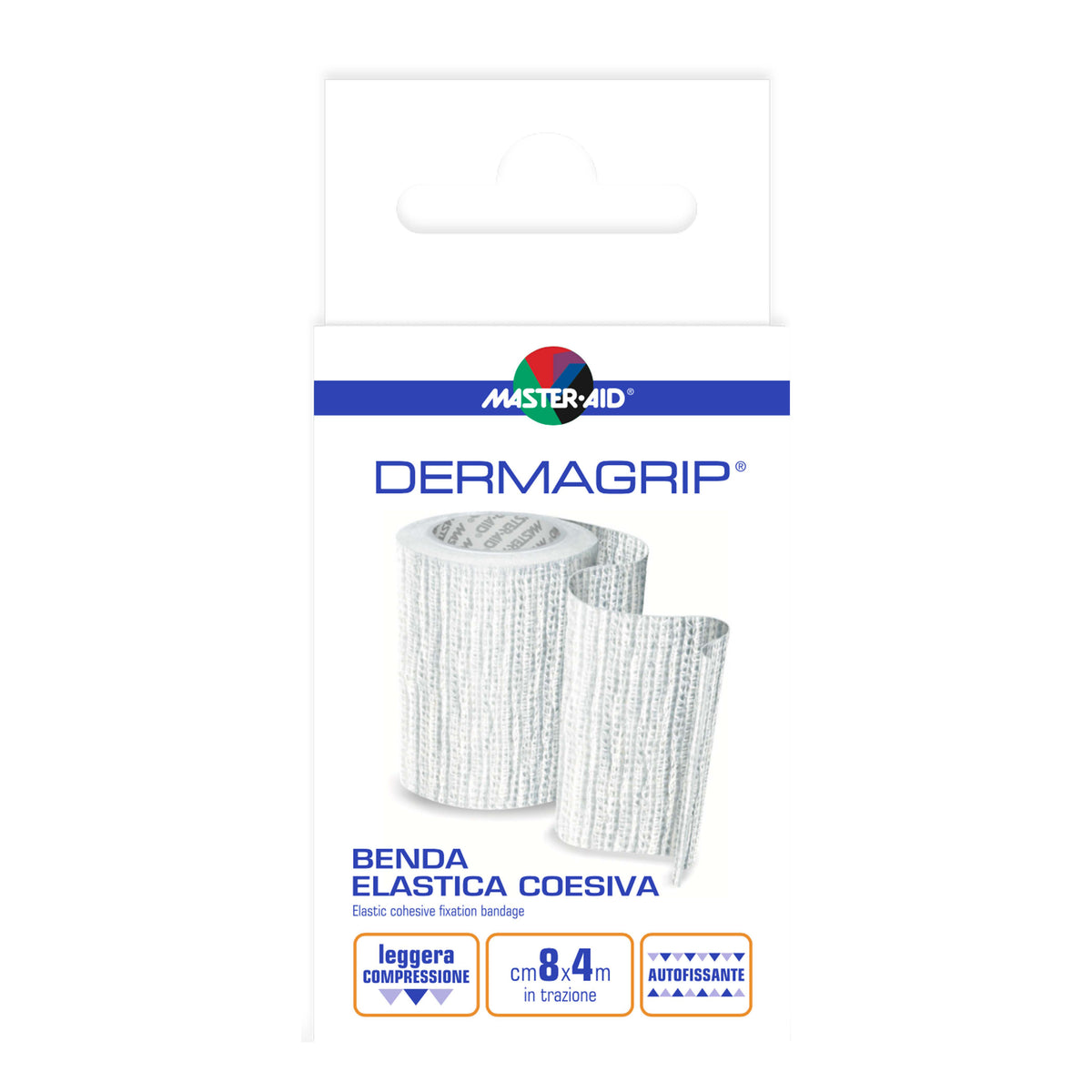 Master Aid Dermagrip Benda Elastica Auto-Bloccante 8cm x 4mt  