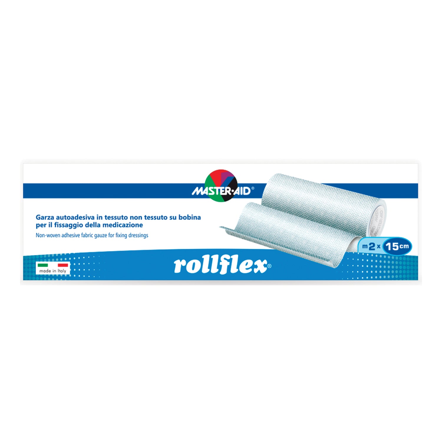 Master Aid Rollflex Garza Autoadesiva 2m X 15cm