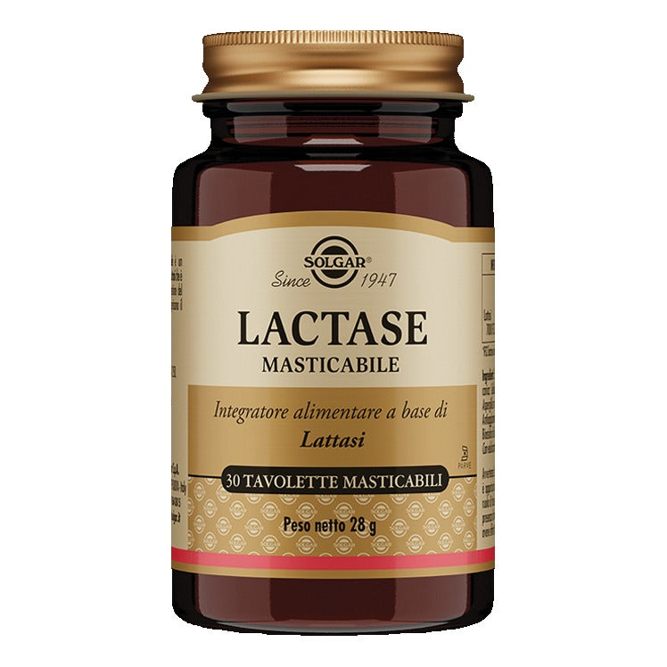 Solgar Lactase Masticabile | Lattasi Intolleranza | 30 Tavolette