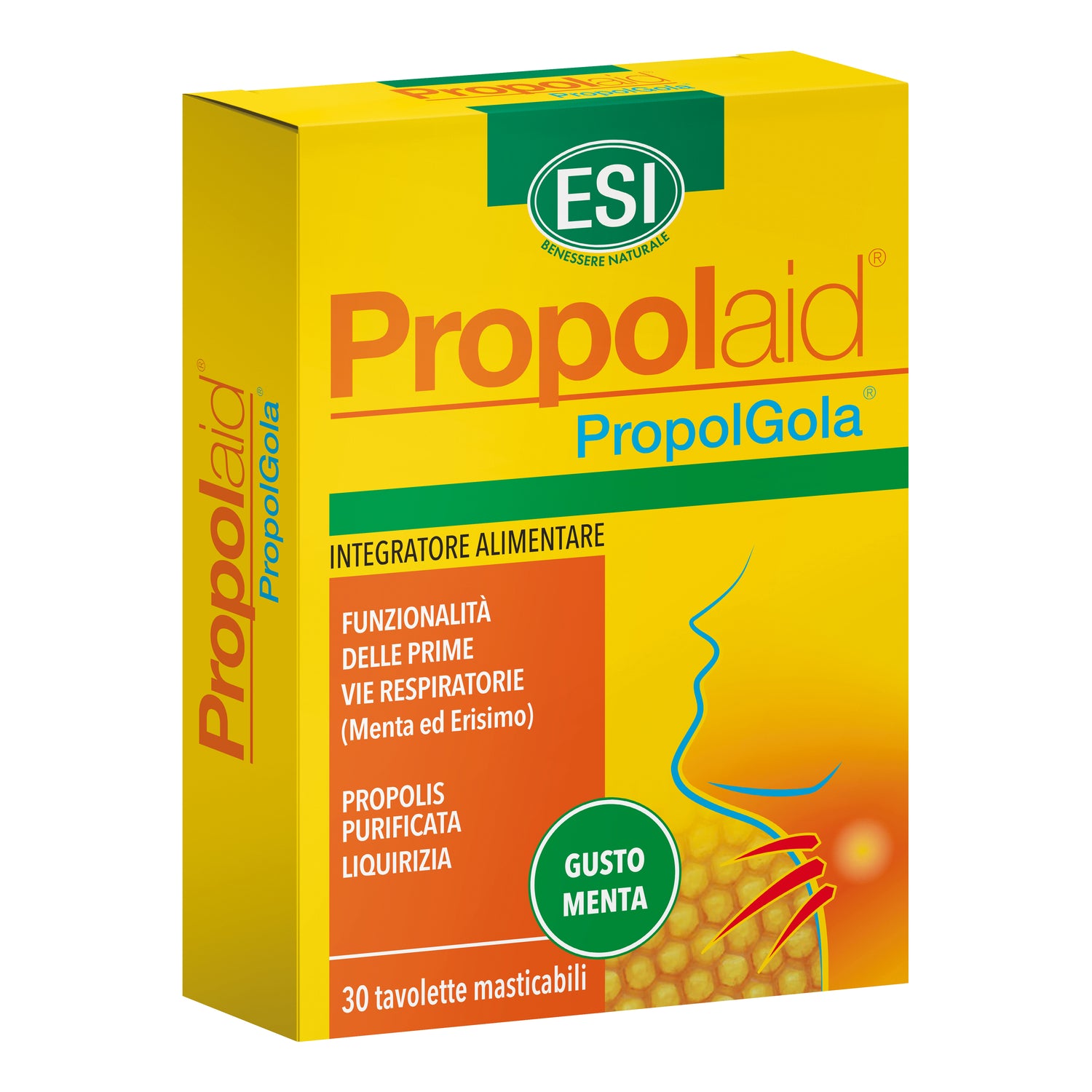 Esi Propolaid Propol Gola 30 Tavolette Masticabili Gusto Menta